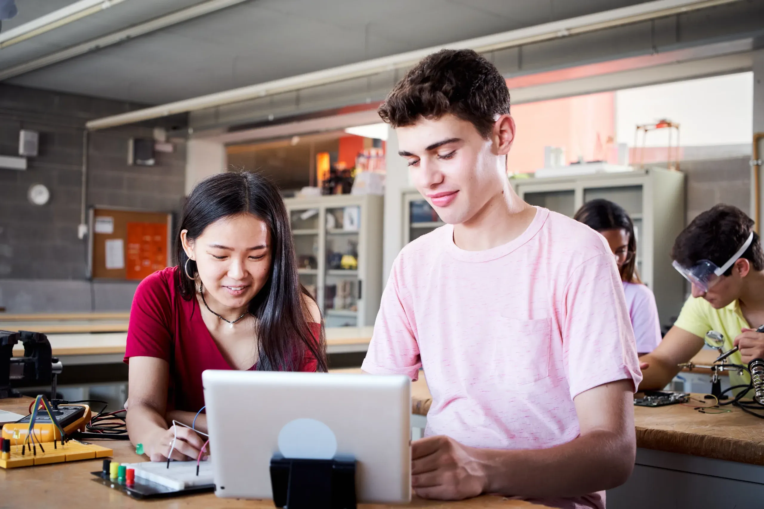Students working together on a project
